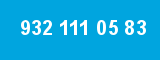 932 111 05 83